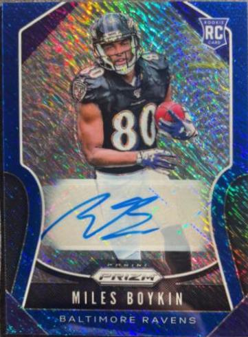 Miles Boykin [Autograph Blue Shimmer Prizm] #351