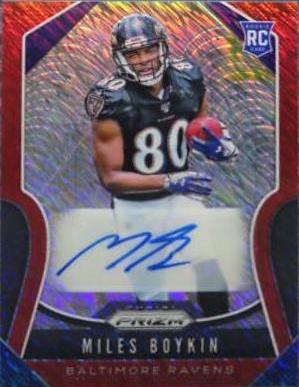 Miles Boykin [Autograph Red Shimmer Prizm] #351