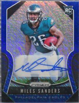 Miles Sanders [Autograph Blue Shimmer Prizm] #326
