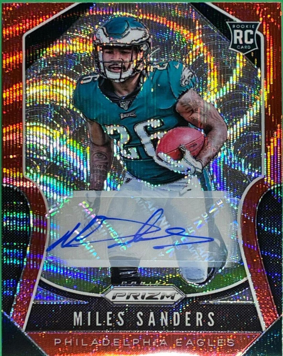 Miles Sanders [Autograph Red Wave Prizm] #326