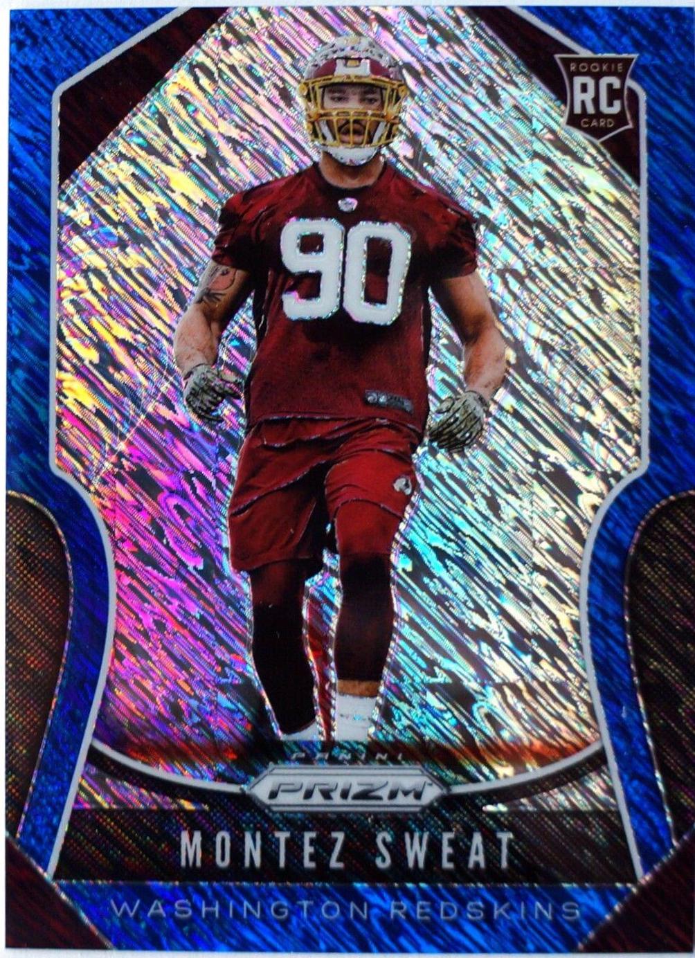 Montez Sweat [Autograph Blue Shimmer Prizm] #391