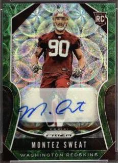 Montez Sweat [Autograph Green Scope Prizm] #391