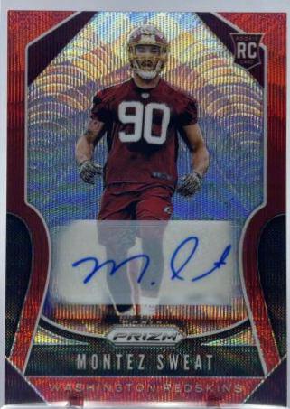 Montez Sweat [Autograph Red Wave Prizm] #391