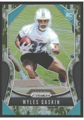 Myles Gaskin [Autograph Camo Prizm] #334