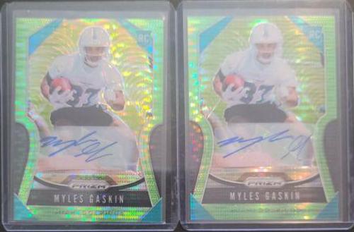Myles Gaskin [Autograph Neon Green Prizm] #334