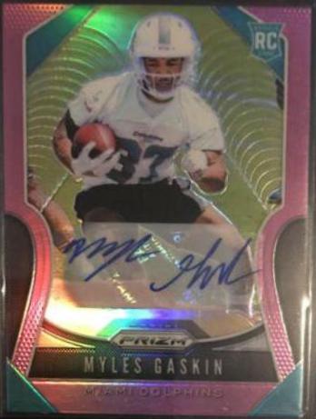 Myles Gaskin [Autograph Pink Prizm] #334