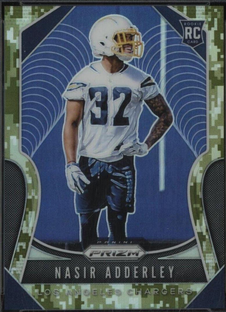 Nasir Adderley [Camo Prizm] #382
