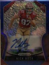Nick Bosa [Autograph Blue Shimmer Prizm] #311