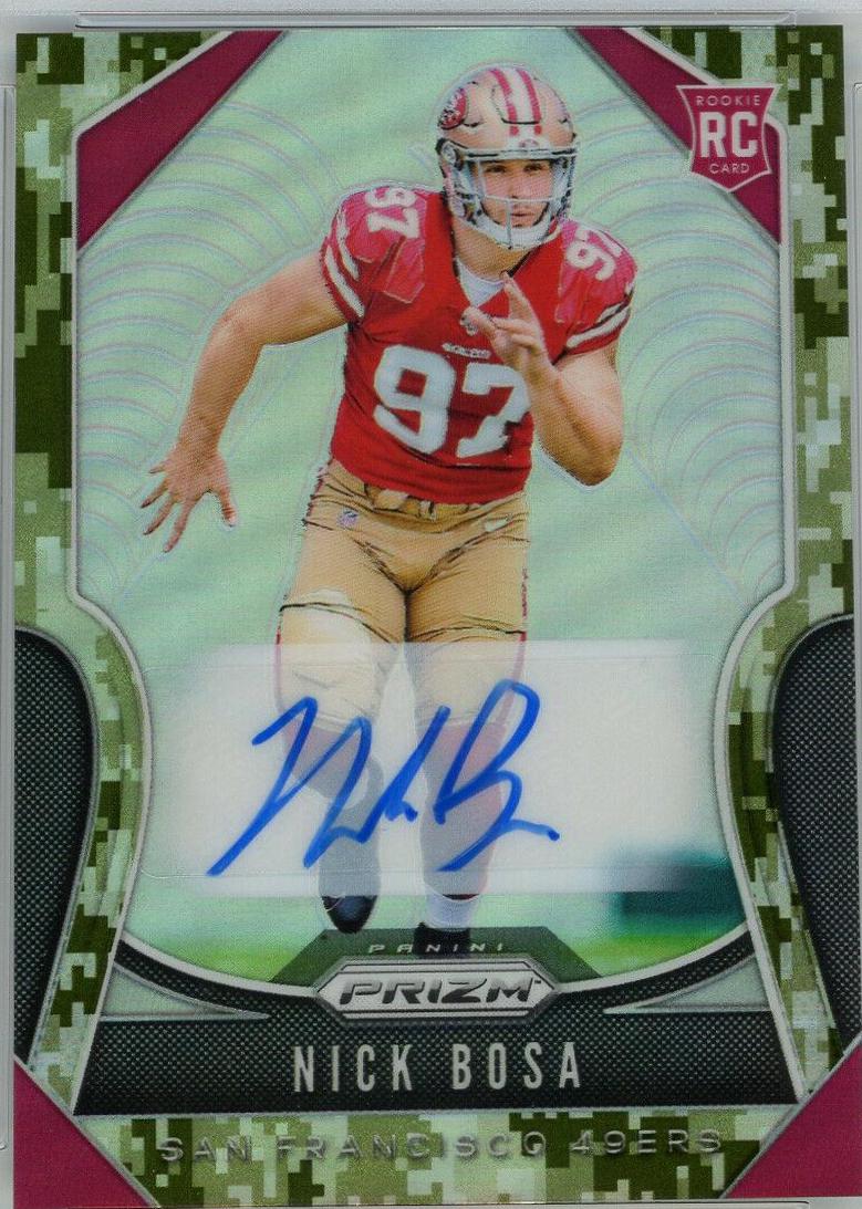 Nick Bosa [Autograph Camo Prizm] #311