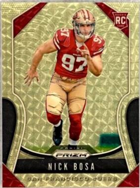Nick Bosa [Autograph Gold Vinyl Prizm] #311