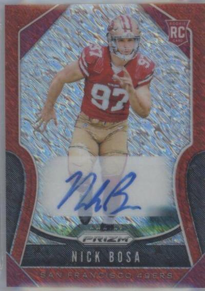 Nick Bosa [Autograph Red Shimmer Prizm] #311