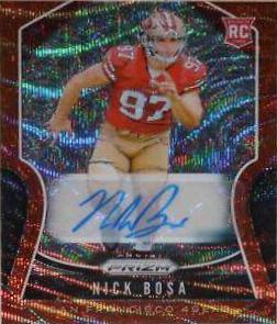 Nick Bosa [Autograph Red Wave Prizm] #311