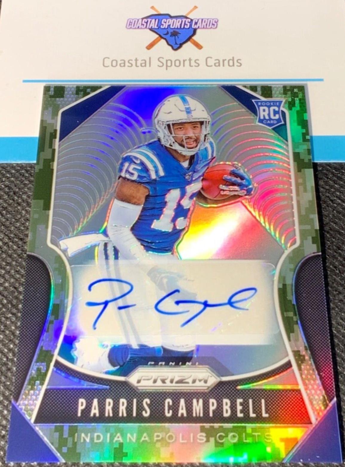 Parris Campbell [Autograph Camo Prizm] #347