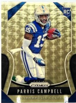 Parris Campbell [Autograph Gold Vinyl Prizm] #347