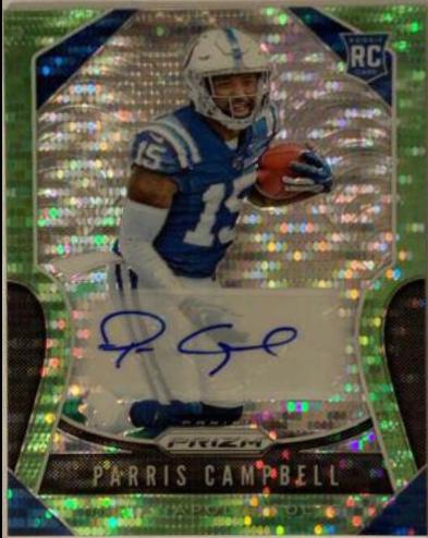 Parris Campbell [Autograph Neon Green Prizm] #347