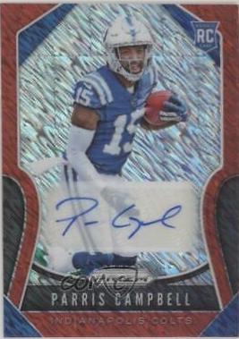 Parris Campbell [Autograph Red Shimmer Prizm] #347