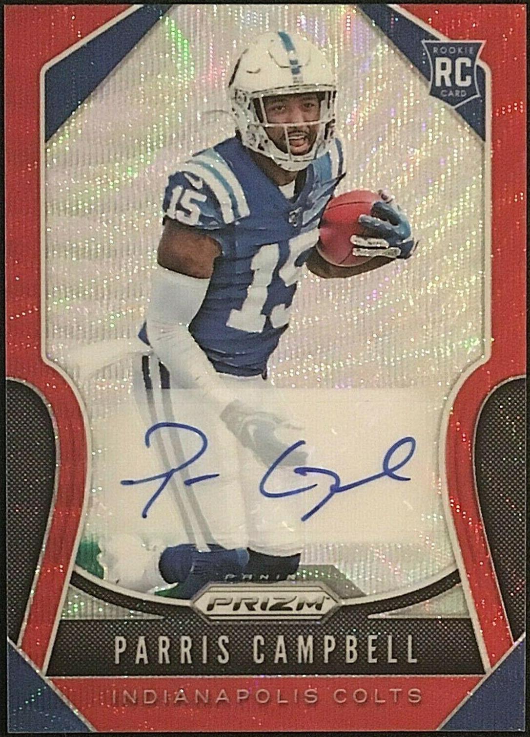 Parris Campbell [Autograph Red Wave Prizm] #347