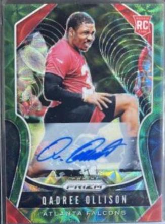Qadree Ollison [Autograph Green Scope Prizm] #375