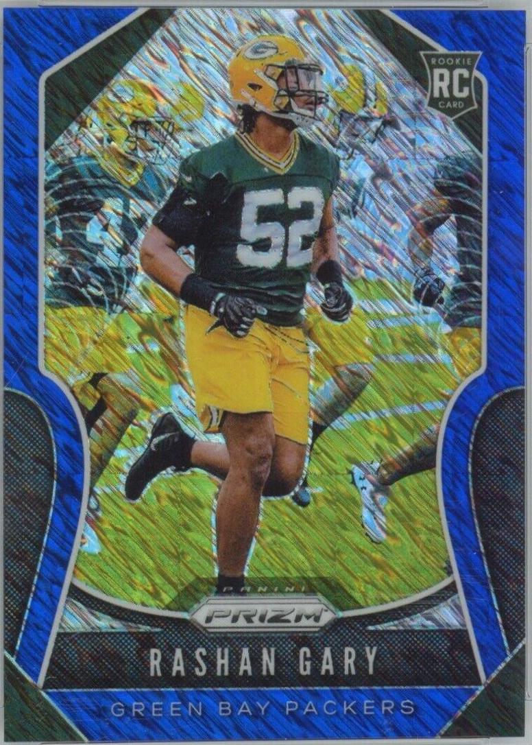 Rashan Gary [Autograph Blue Shimmer Prizm] #317