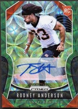 Rodney Anderson [Autograph Green Scope Prizm] #337