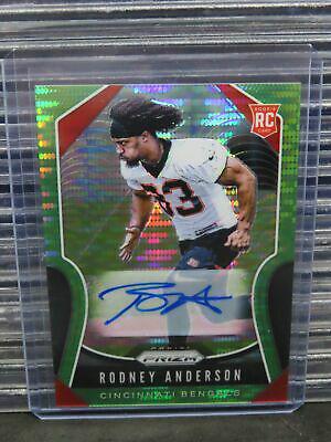 Rodney Anderson [Autograph Neon Green Prizm] #337