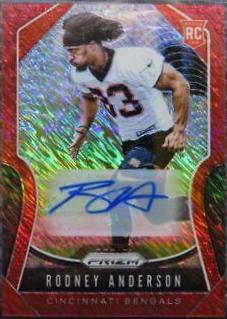 Rodney Anderson [Autograph Red Shimmer Prizm] #337