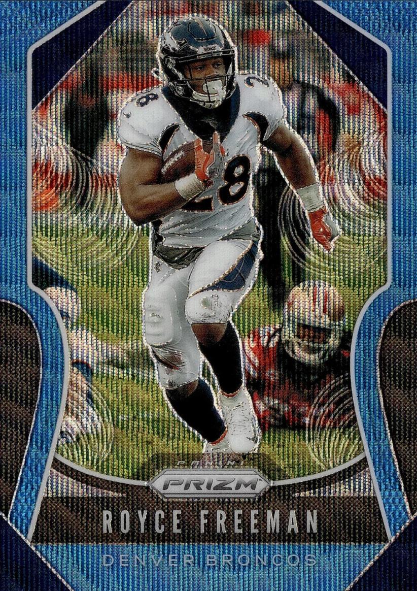 Royce Freeman [Blue Wave Prizm] #204