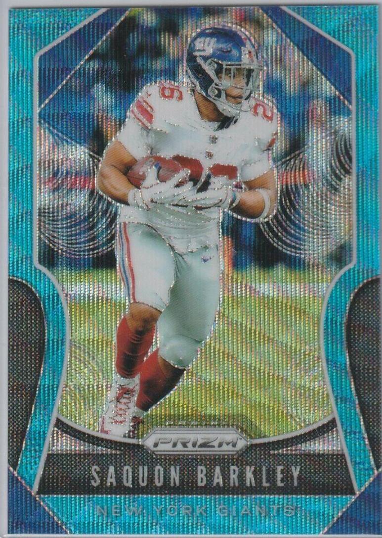 Saquon Barkley [Blue Wave Prizm] #46