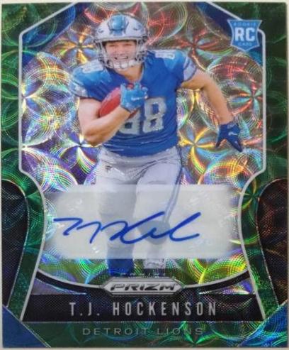 T. J. Hockenson [Autograph Green Scope Prizm] #364