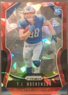 T. J. Hockenson [Autograph Red Shimmer Prizm] #364