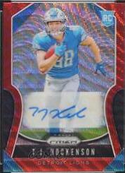T. J. Hockenson [Autograph Red Wave Prizm] #364