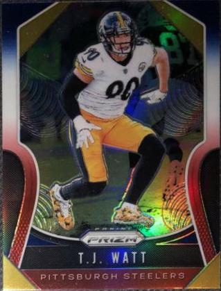 T.J. Watt [Red, White, Blue Prizm] #99