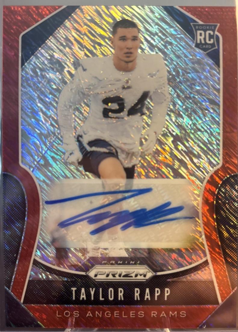 Taylor Rapp [Autograph Red Shimmer Prizm] #385
