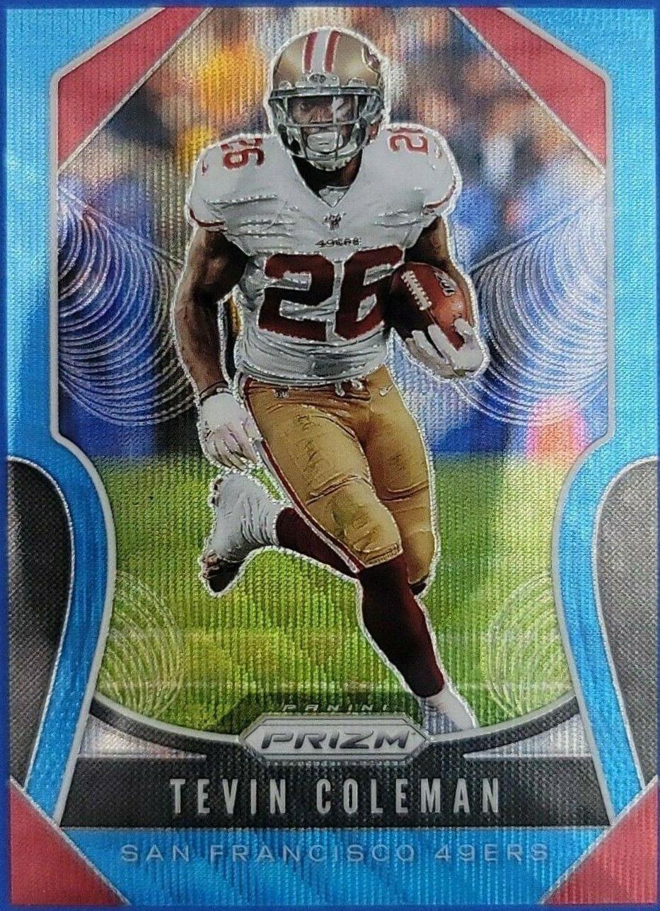 Tevin Coleman [Blue Wave Prizm] #253