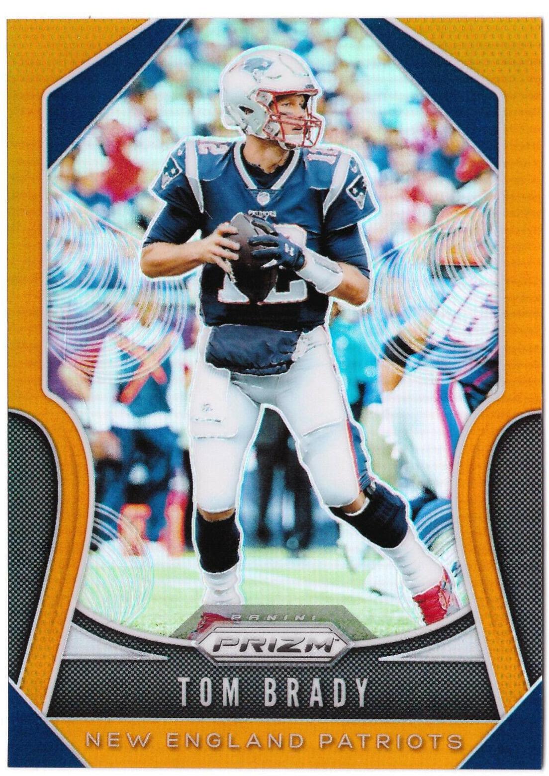Tom Brady [Orange Prizm] #18