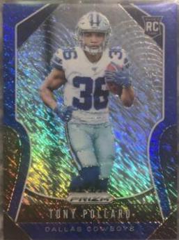 Tony Pollard [Autograph Blue Shimmer Prizm] #339
