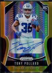 Tony Pollard [Autograph Gold Prizm] #339