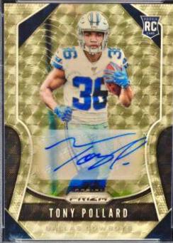 Tony Pollard [Autograph Gold Vinyl Prizm] #339
