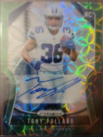 Tony Pollard [Autograph Green Scope Prizm] #339
