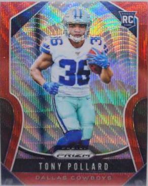 Tony Pollard [Autograph Red Wave Prizm] #339