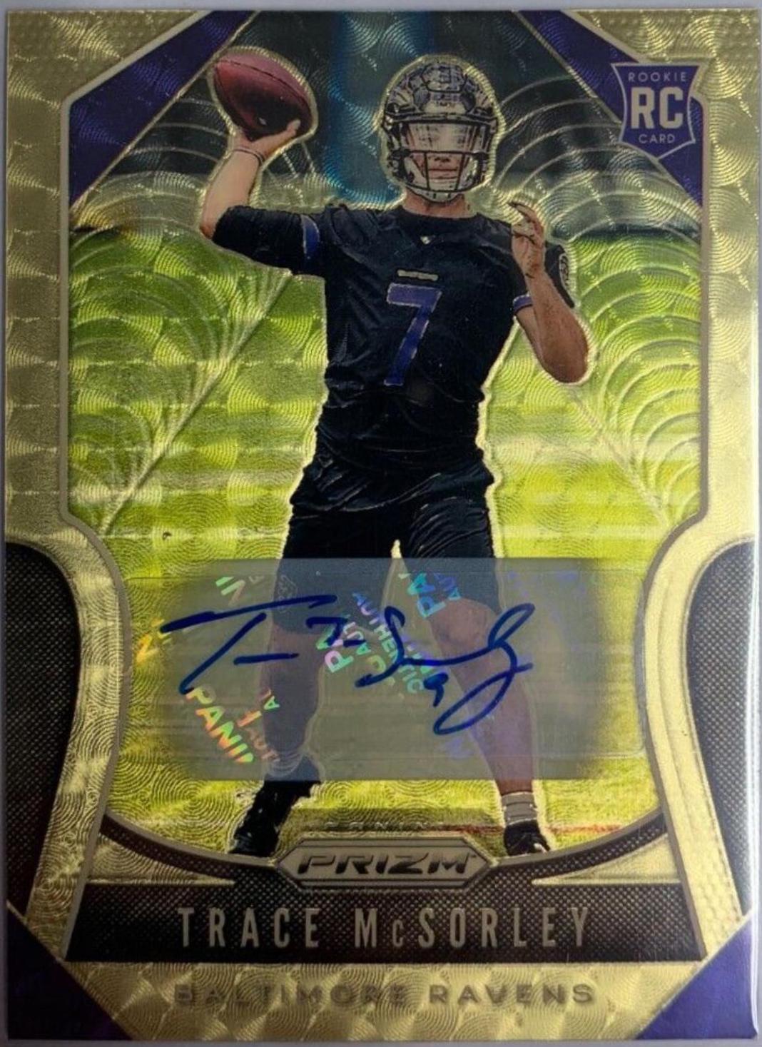 Trace McSorley [Autograph Gold Vinyl Prizm] #309