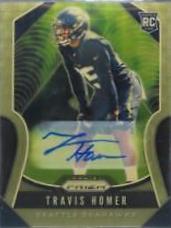 Travis Homer [Autograph Gold Vinyl Prizm] #340