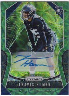Travis Homer [Autograph Green Scope Prizm] #340
