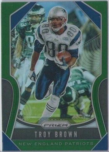 Troy Brown [Green Prizm] #267