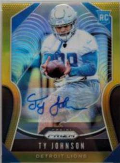 Ty Johnson [Autograph Gold Prizm] #399