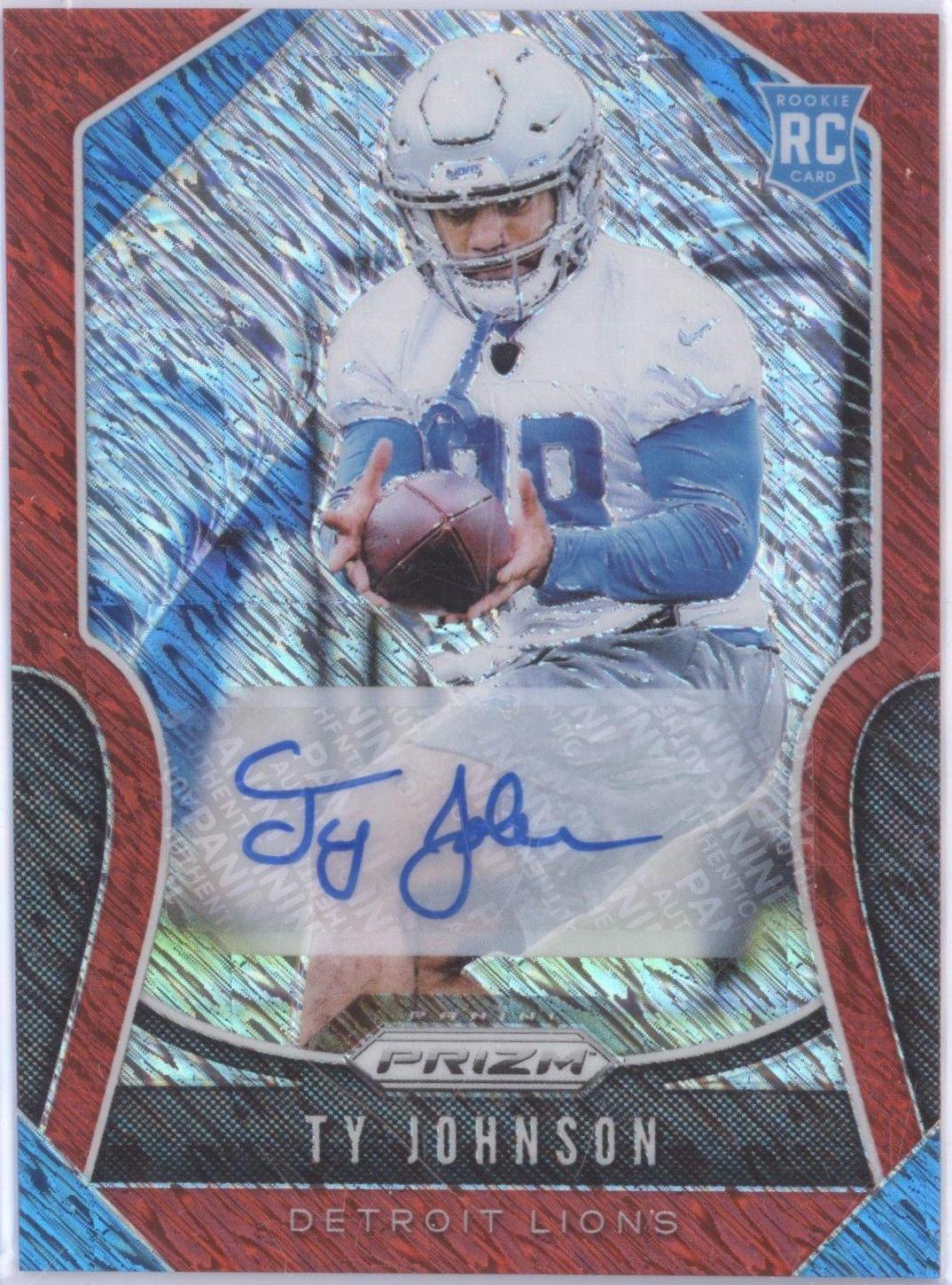 Ty Johnson [Autograph Red Shimmer Prizm] #399
