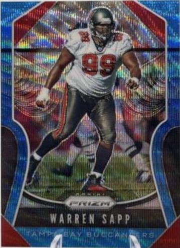 Warren Sapp [Blue Wave Prizm] #296