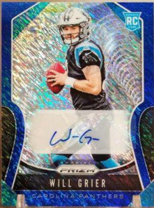 Will Grier [Autograph Blue Shimmer Prizm] #305