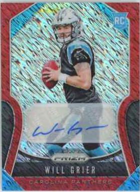 Will Grier [Autograph Red Shimmer Prizm] #305