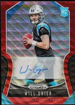 Will Grier [Autograph Red Wave Prizm] #305
